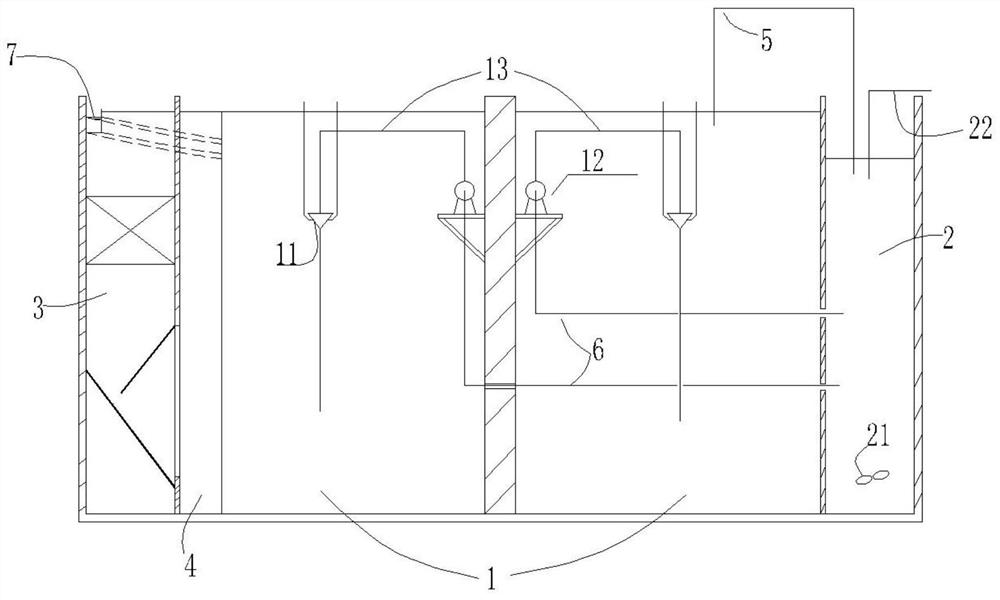 Denitrification IBR nitrogen and phosphorus removal integrated reactor and reaction process thereof