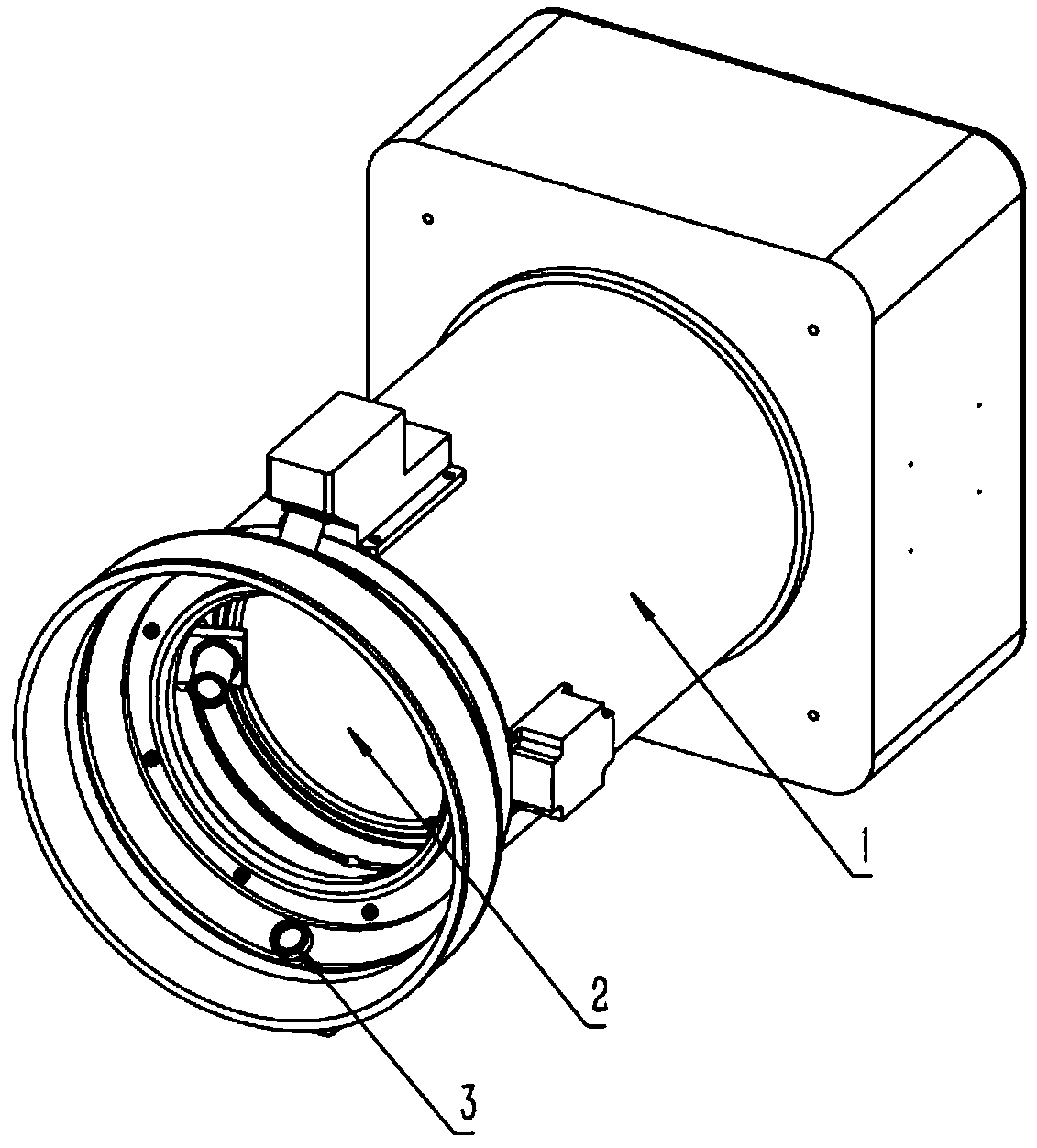 Target simulator view field expanding device