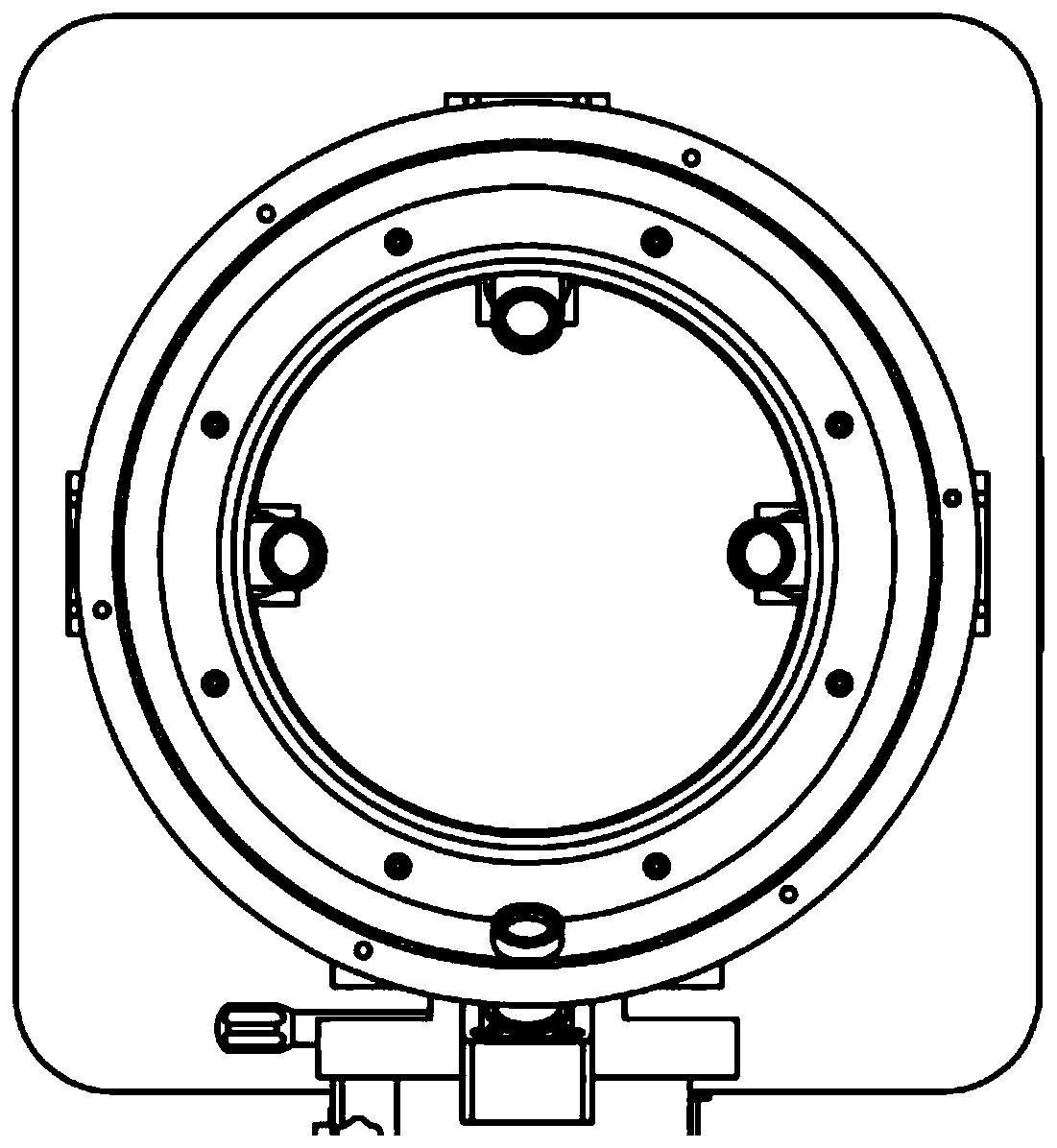 Target simulator view field expanding device