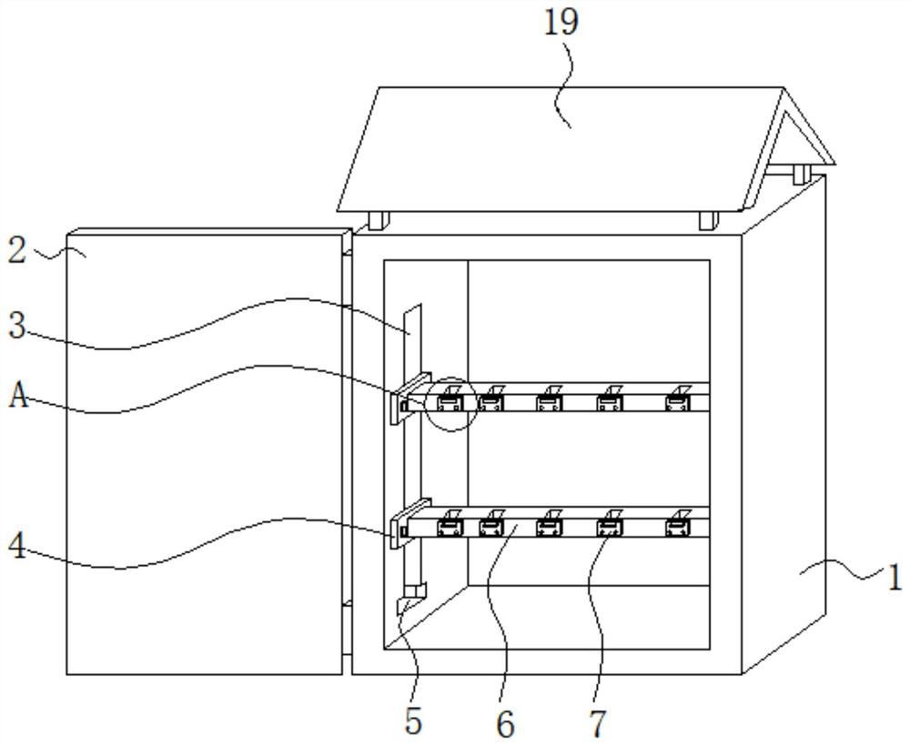 Power distribution cabinet with wire arrangement function