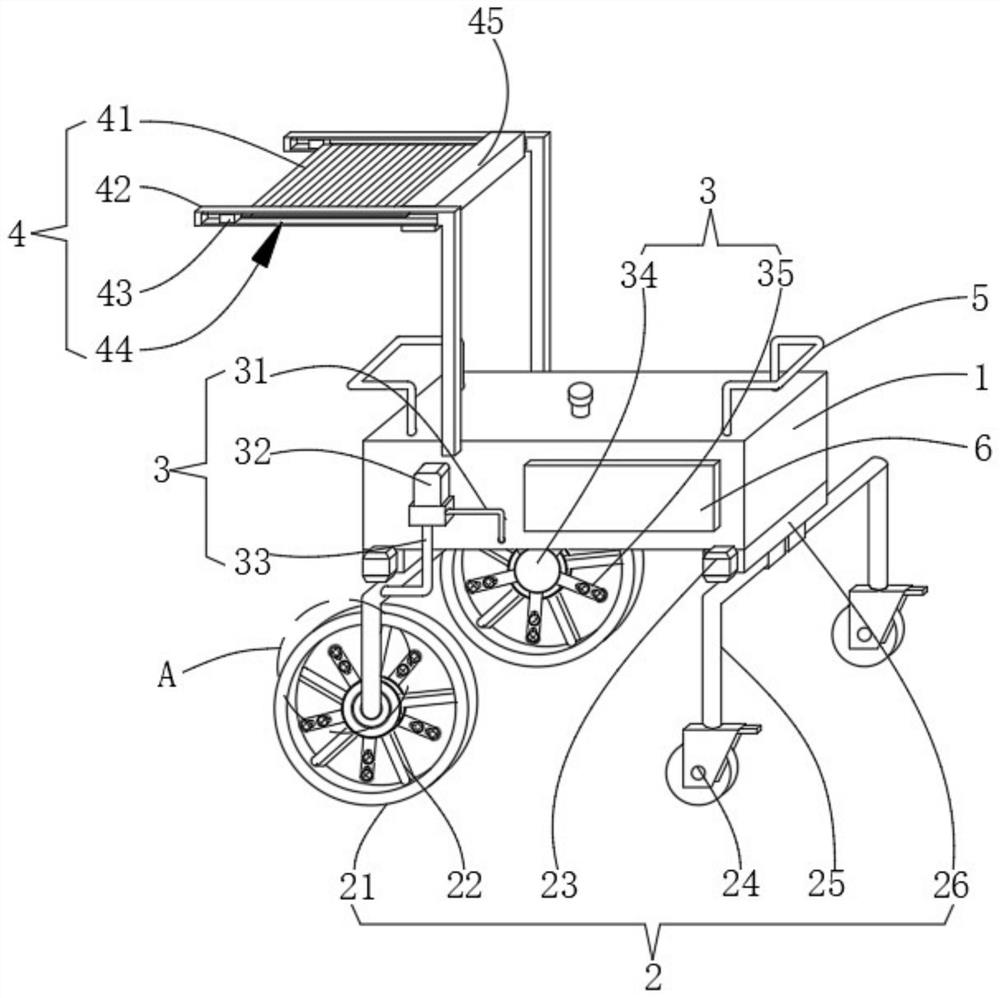 Agricultural push type pesticide spraying device