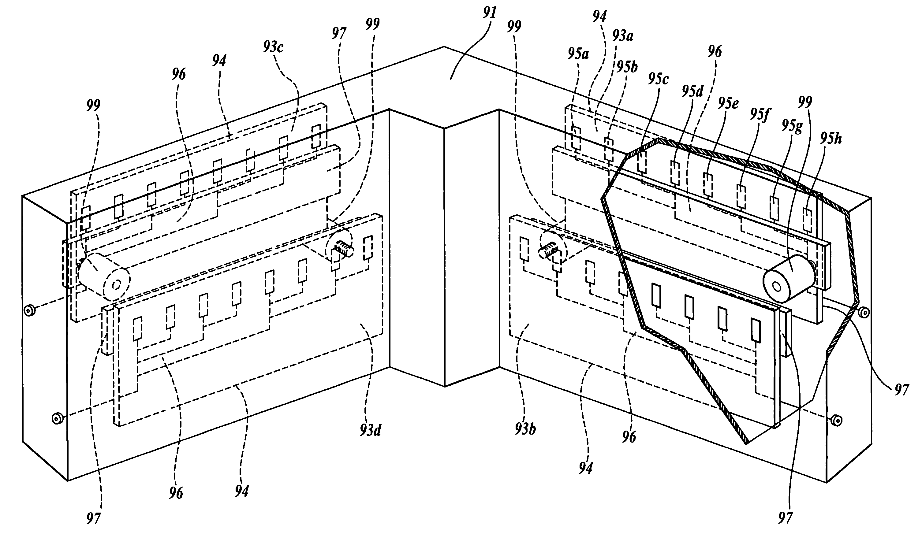 Transmission line phase shifter with controllable high permittivity dielectric element