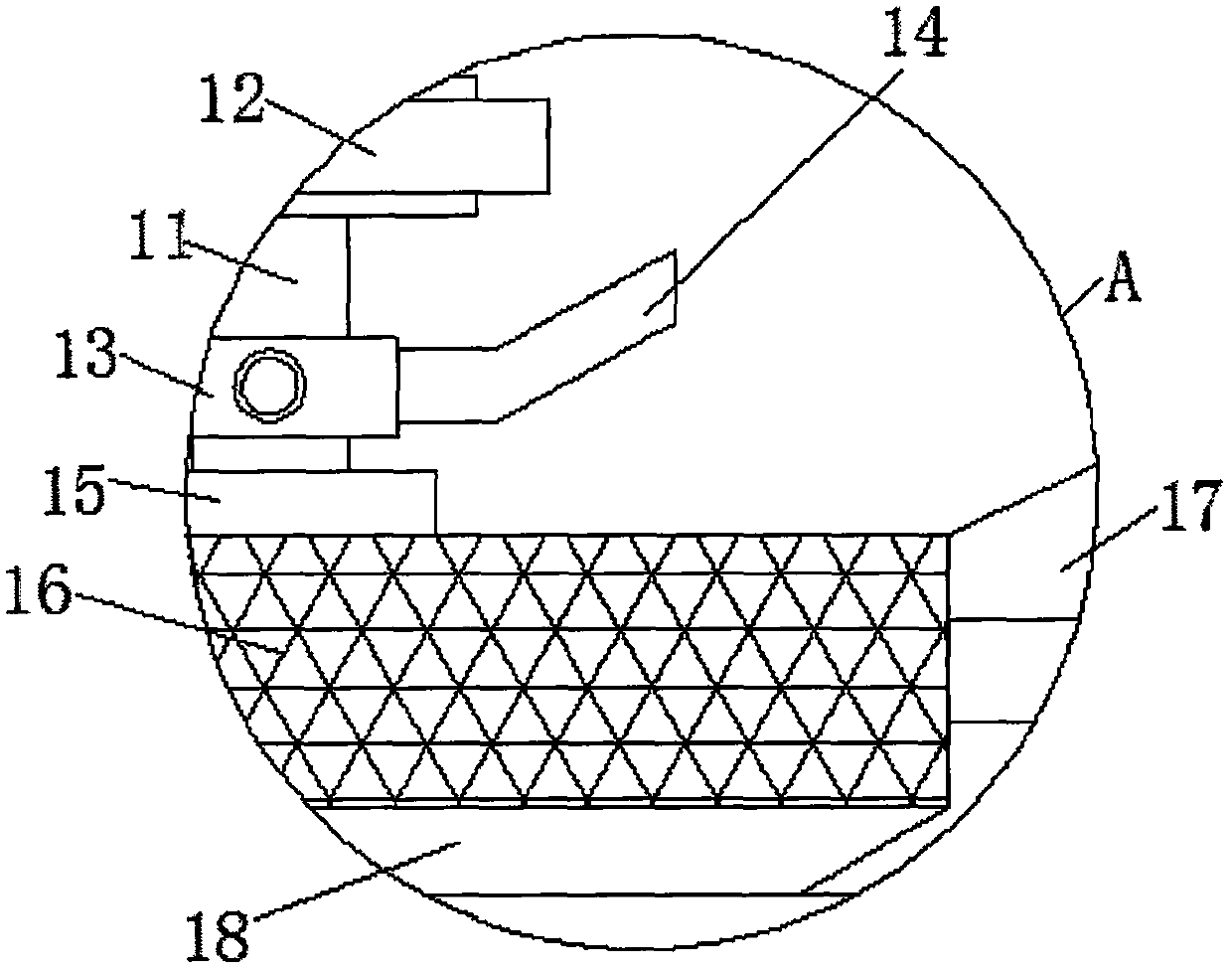 Efficient paper diaper water removal device