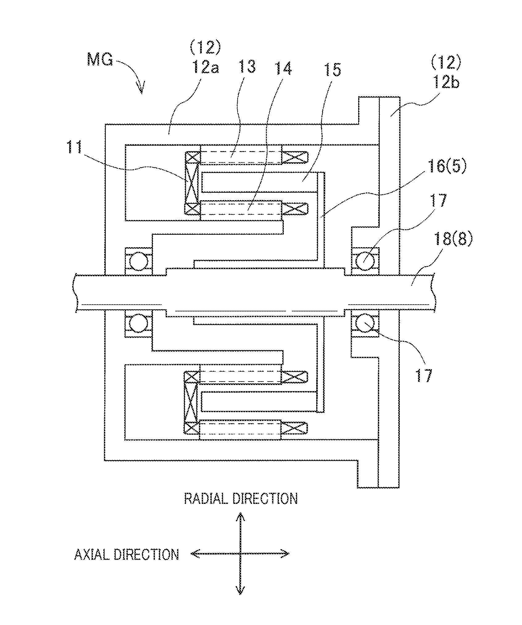 Rotor securing arrangement and rotating electric machine having the same