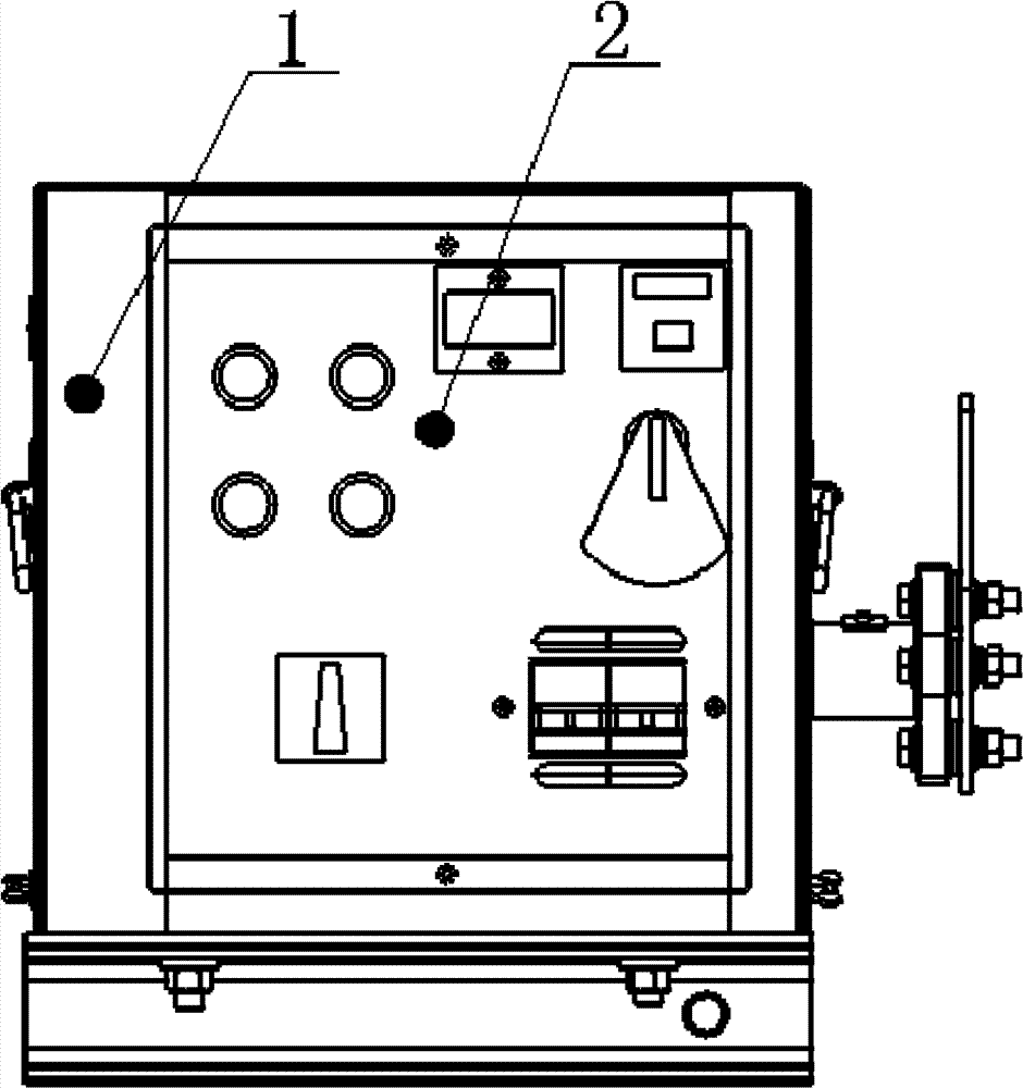 Indoor-side-mounting electric operating device