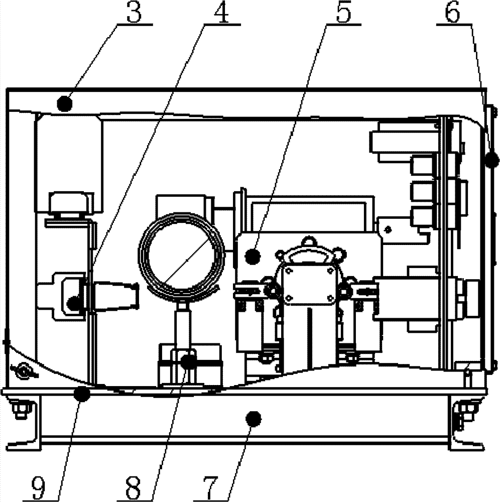 Indoor-side-mounting electric operating device