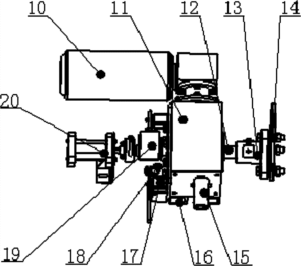 Indoor-side-mounting electric operating device