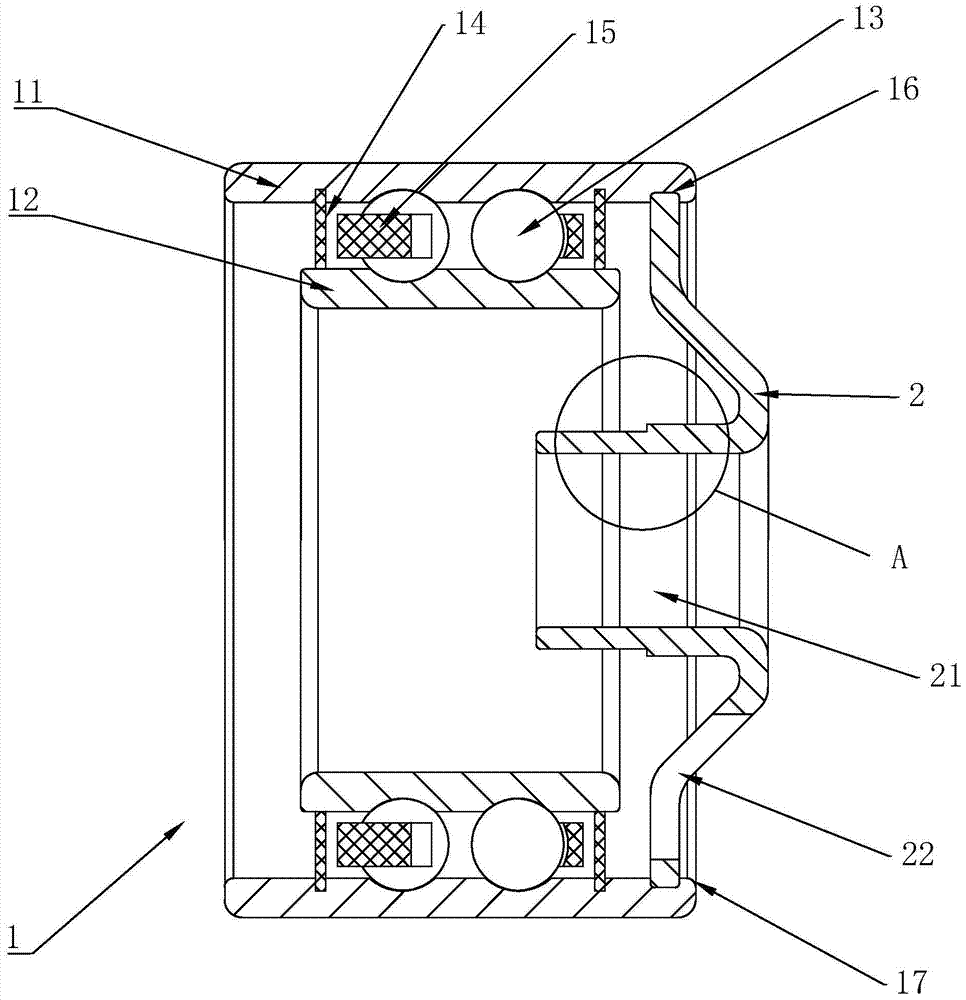 A double row angular contact ball bearing and its manufacturing process