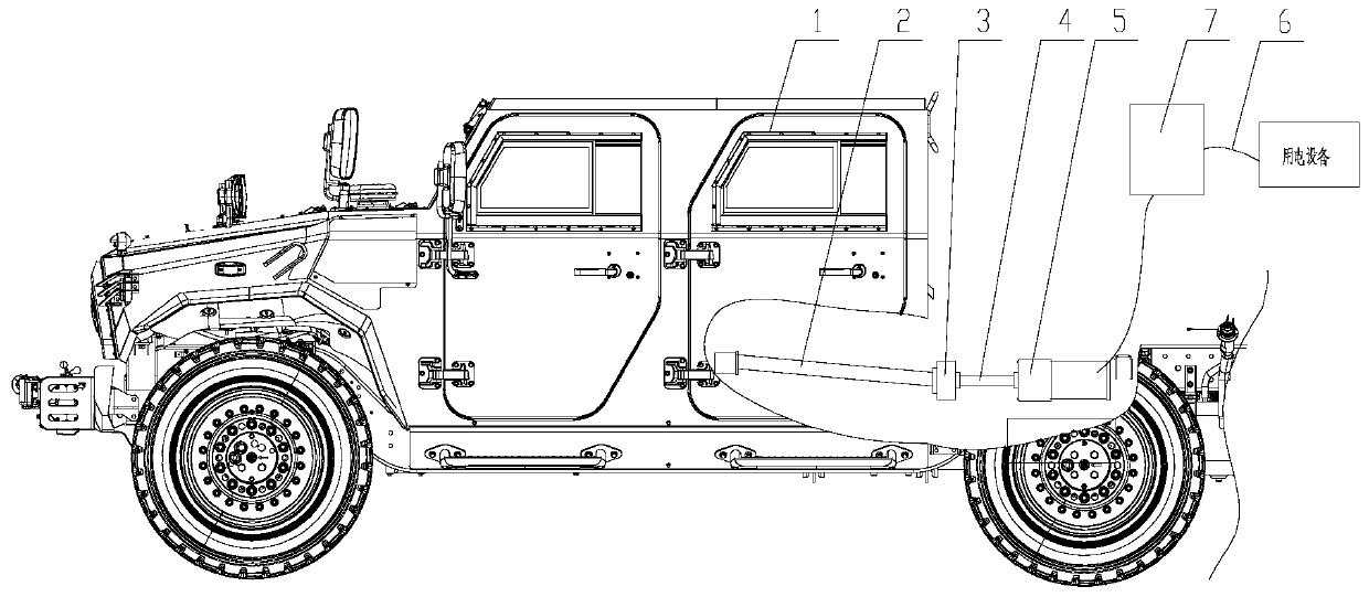 Multi-machine parallel power-taking power generation system