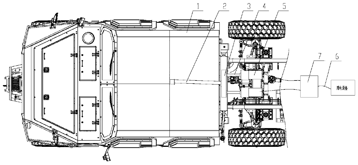 Multi-machine parallel power-taking power generation system