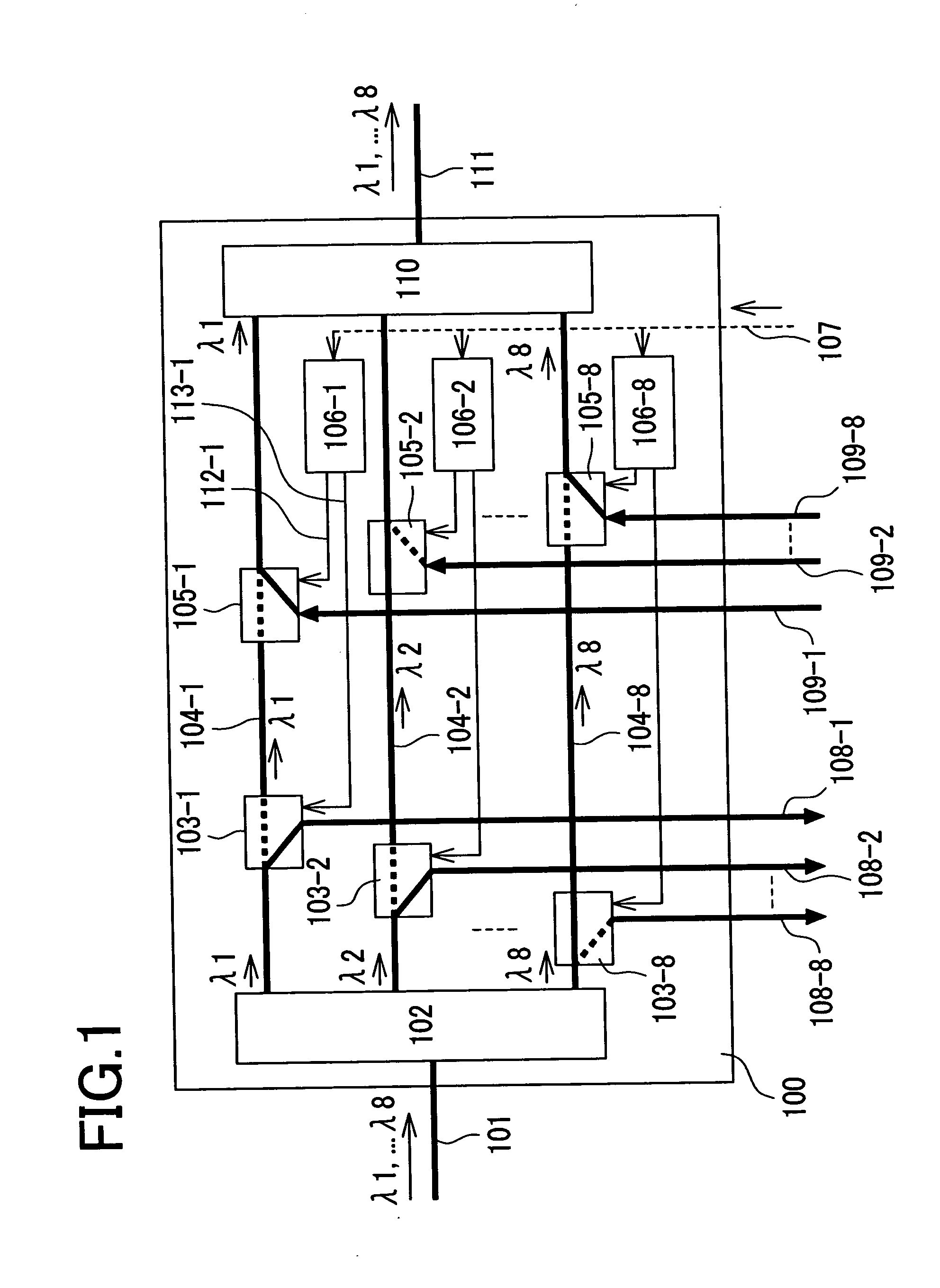 Optical add-drop multiplexer, and optical network equipment using the same