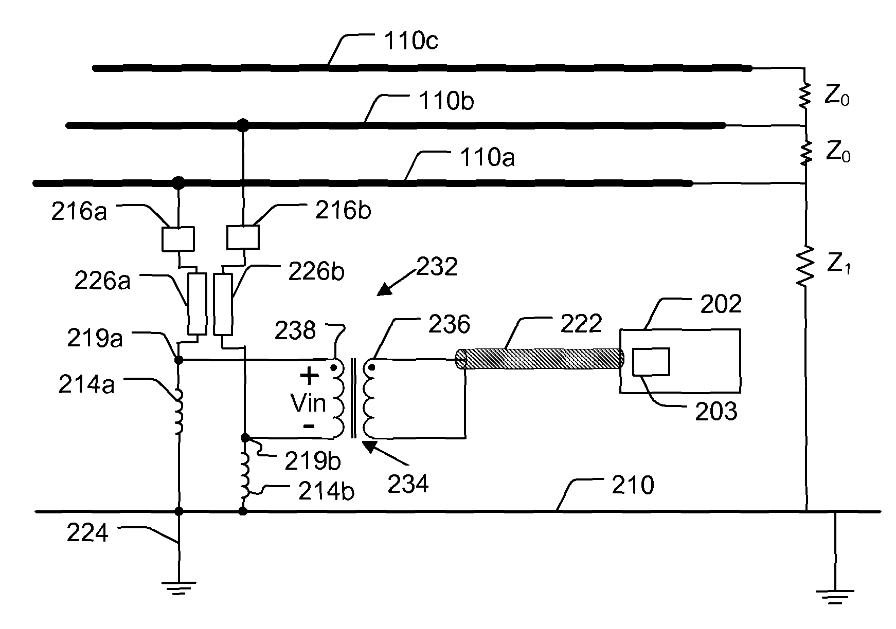 Power line coupling device and method