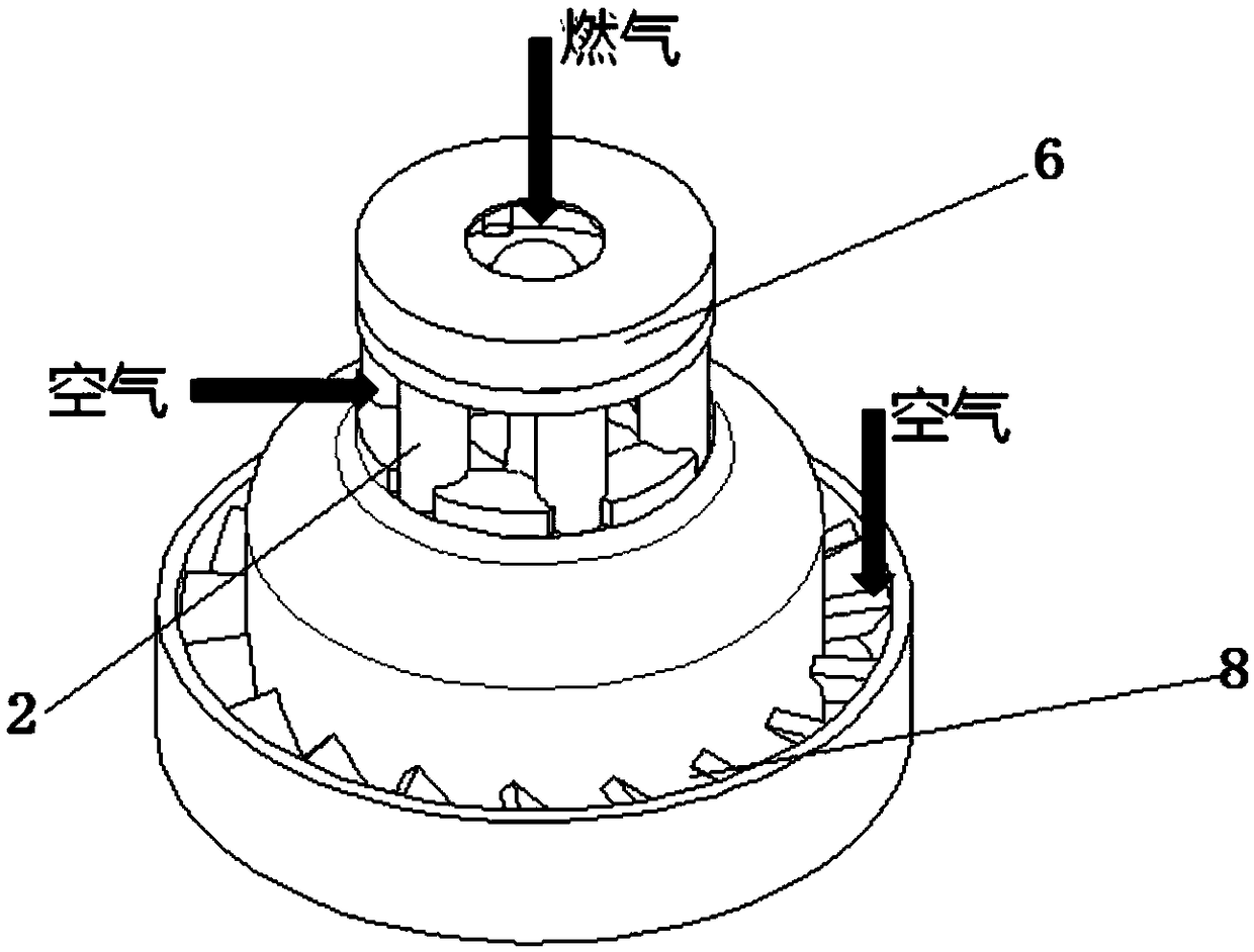 A double swirl lean premix nozzle and its application