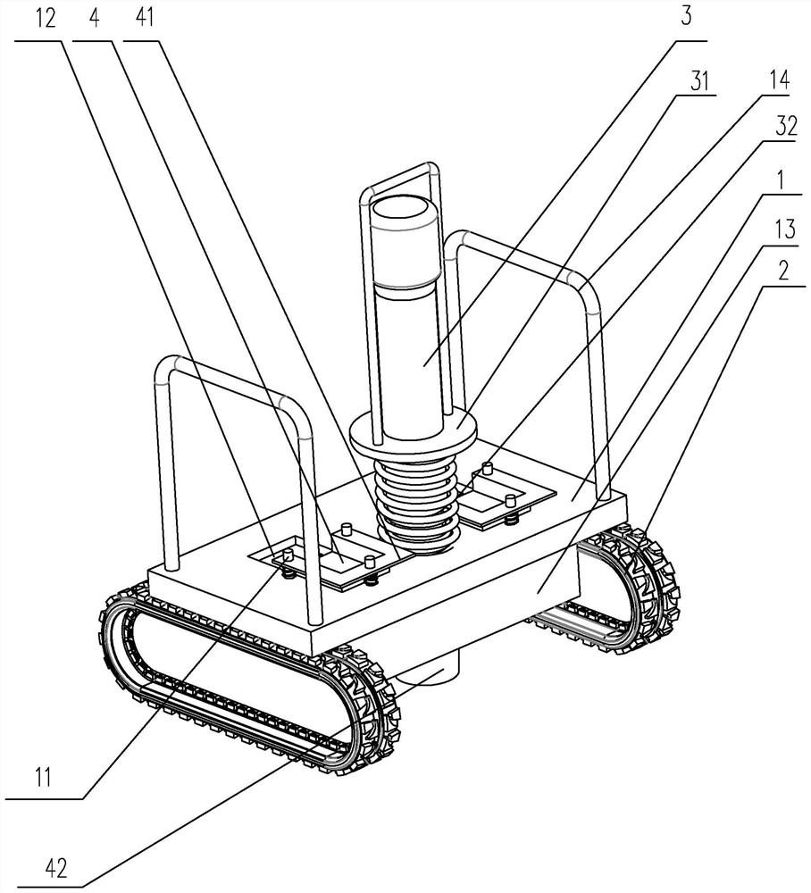 Ground breaking device