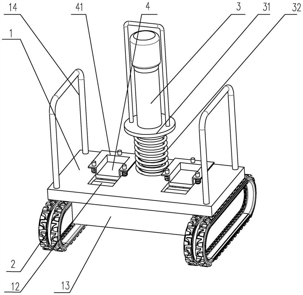 Ground breaking device