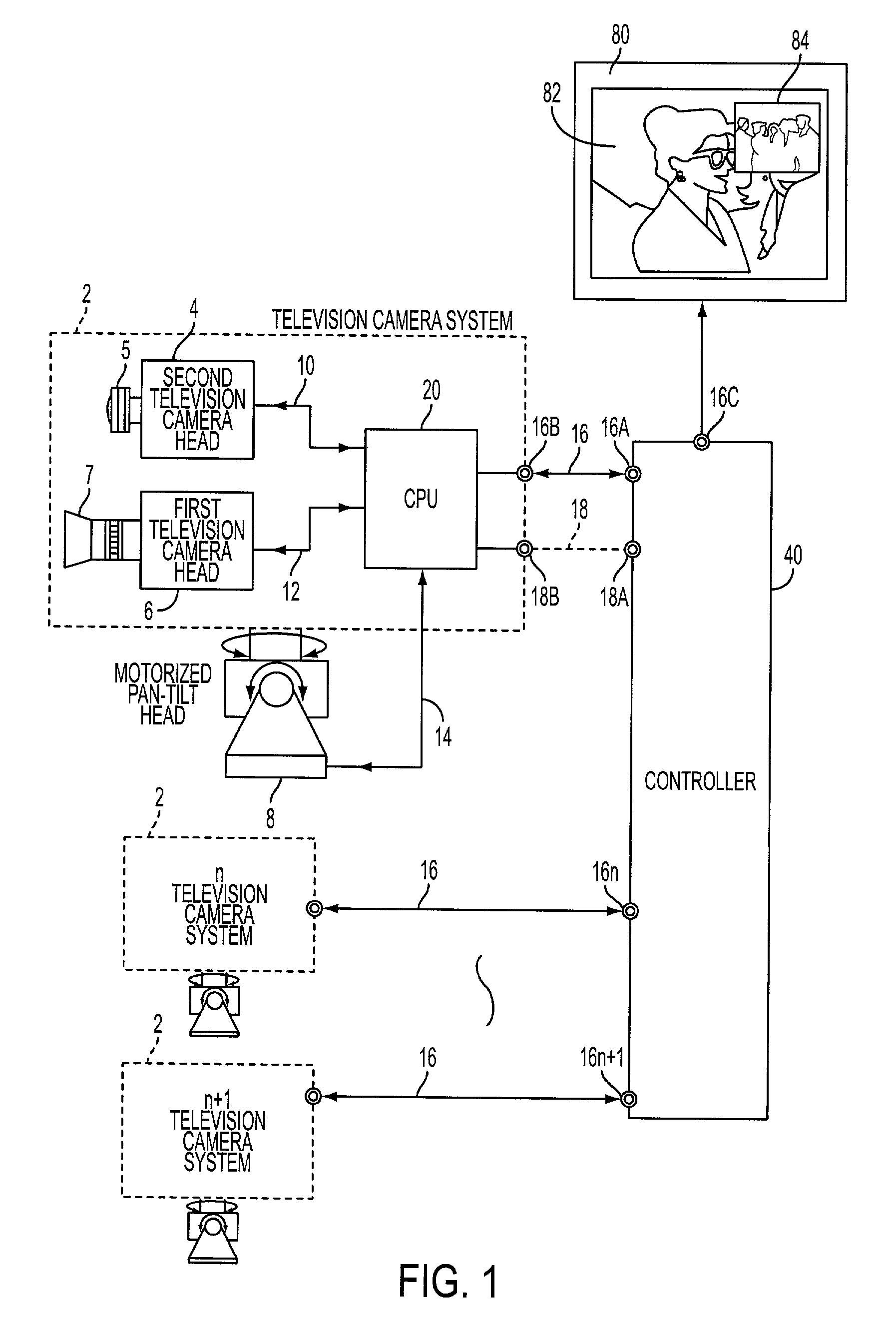 Apparatus for identifying the scene location viewed via remotely operated television camera
