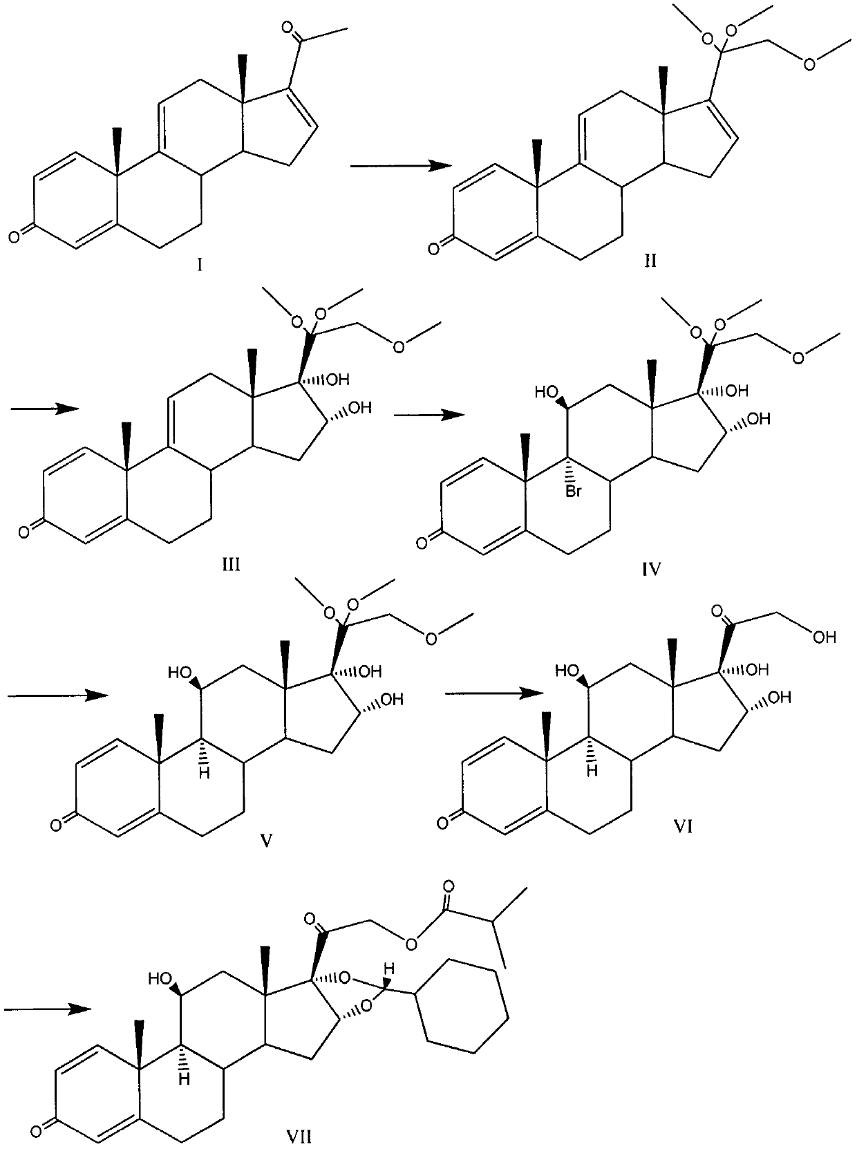 Preparation method of ciclesonide