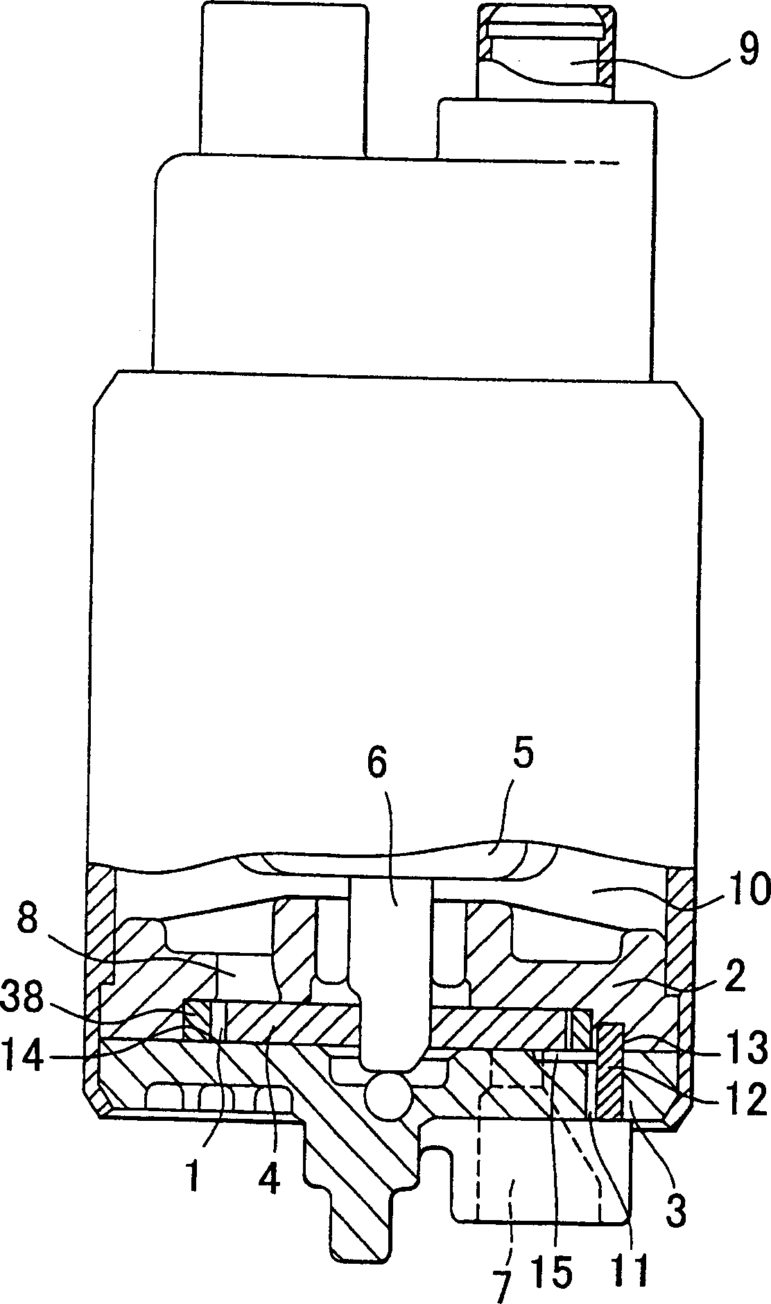 Electric fuel pump for vehicle