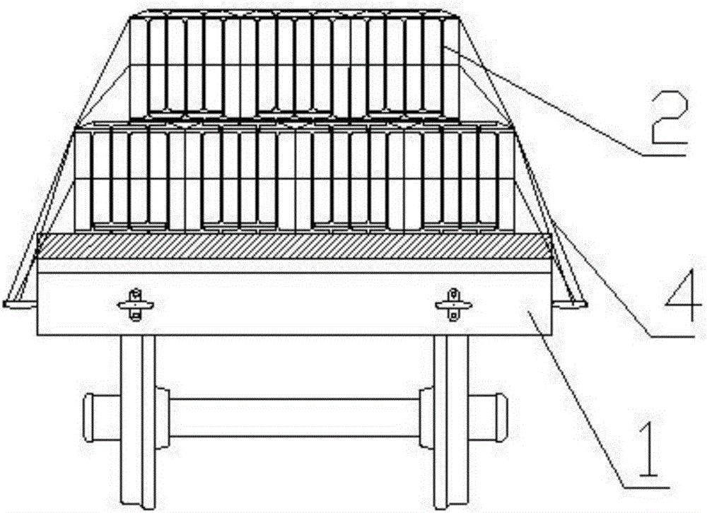 Method for loading ultra-long steel into railway platform trolleys