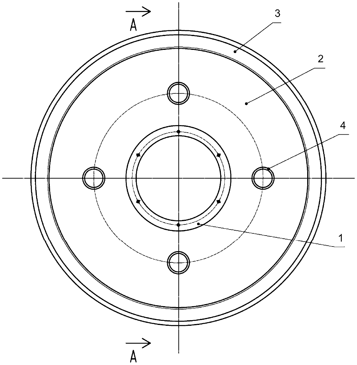 Steel weight-reduction type double-web pressing slide wheel and manufacturing method thereof