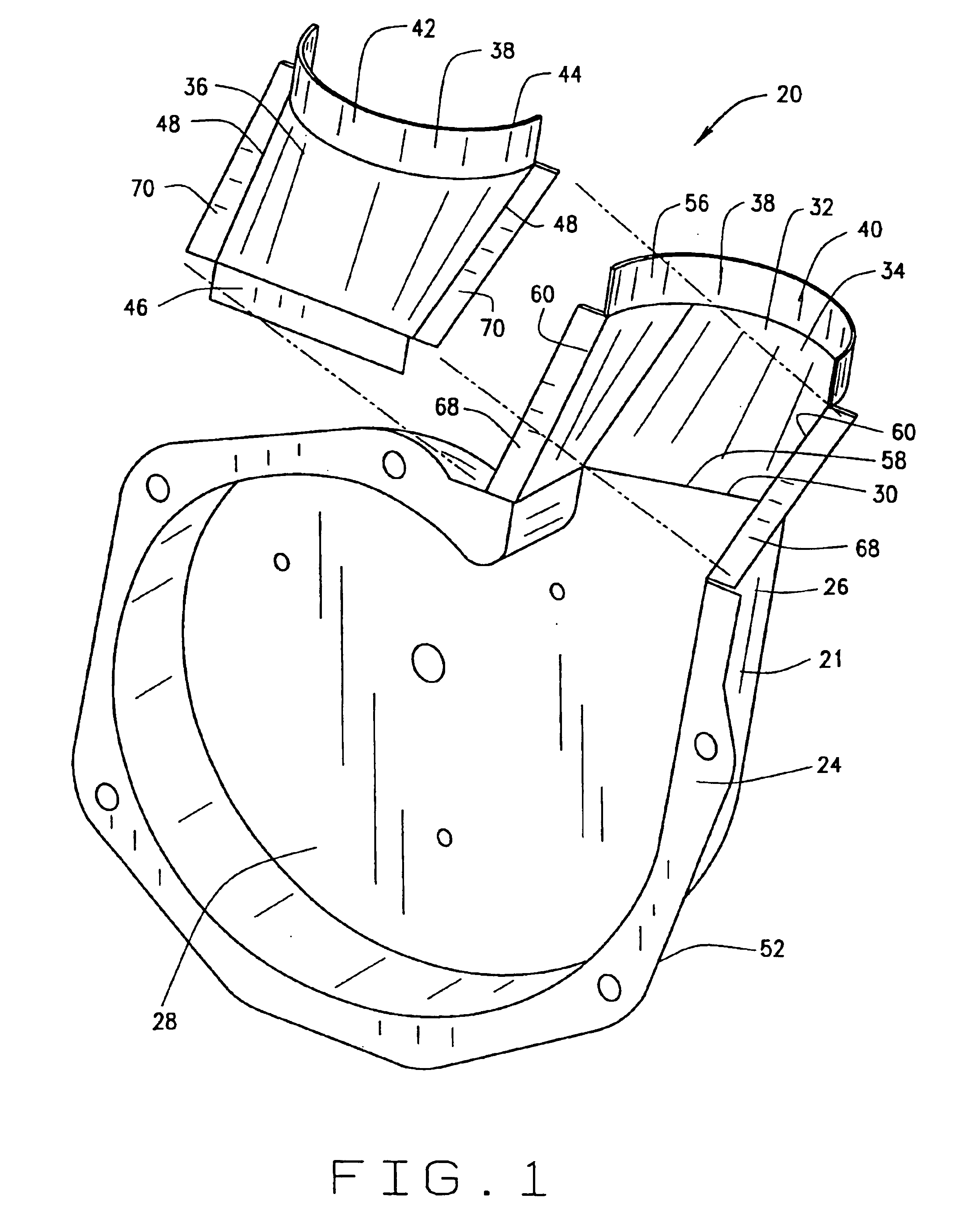 Furnace blower housing with integrally formed exhaust transition