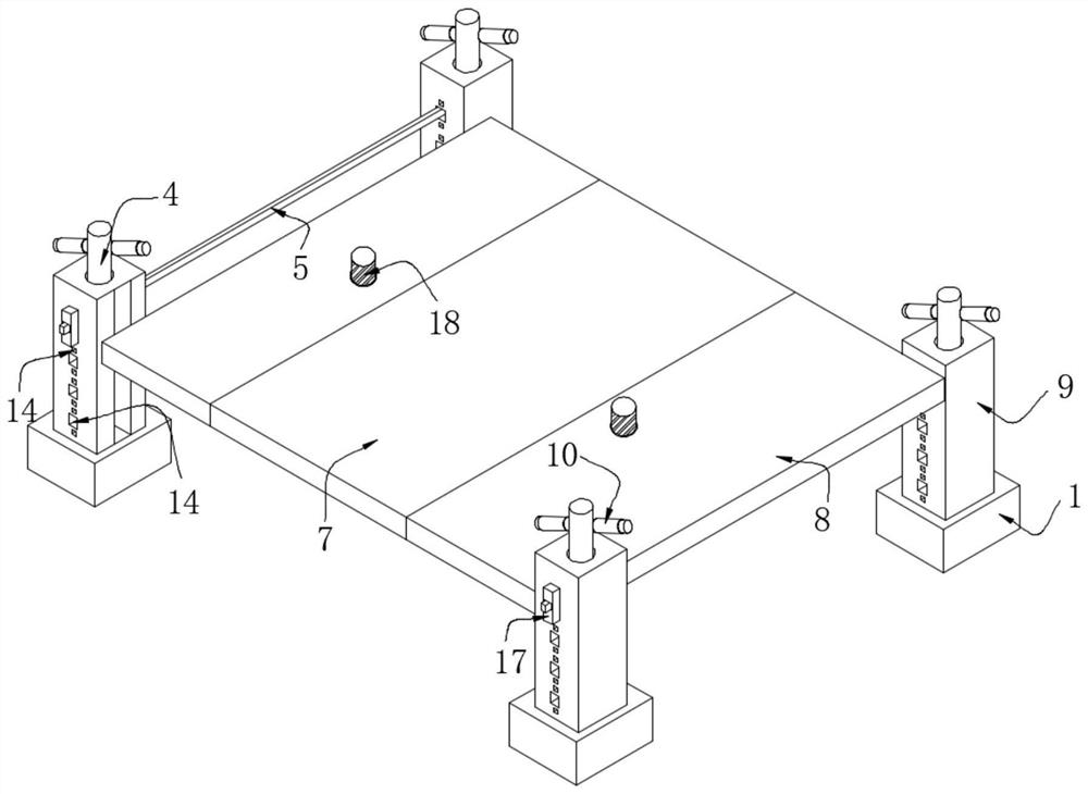 Integral leveling structure of fabricated floor