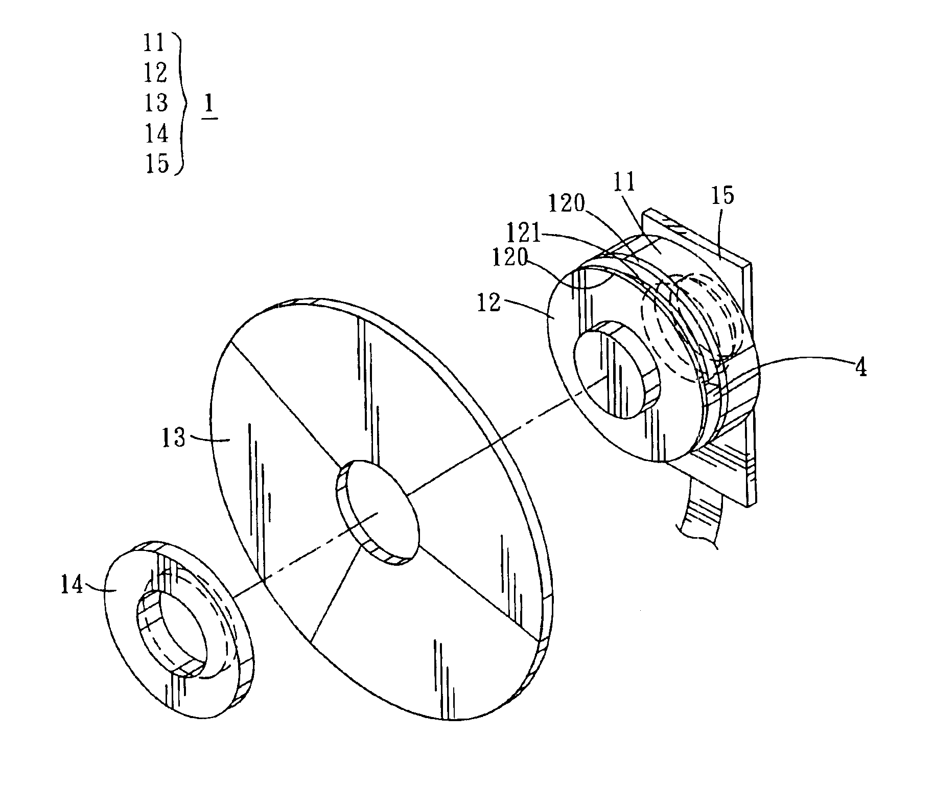 Color wheel and motor for the same