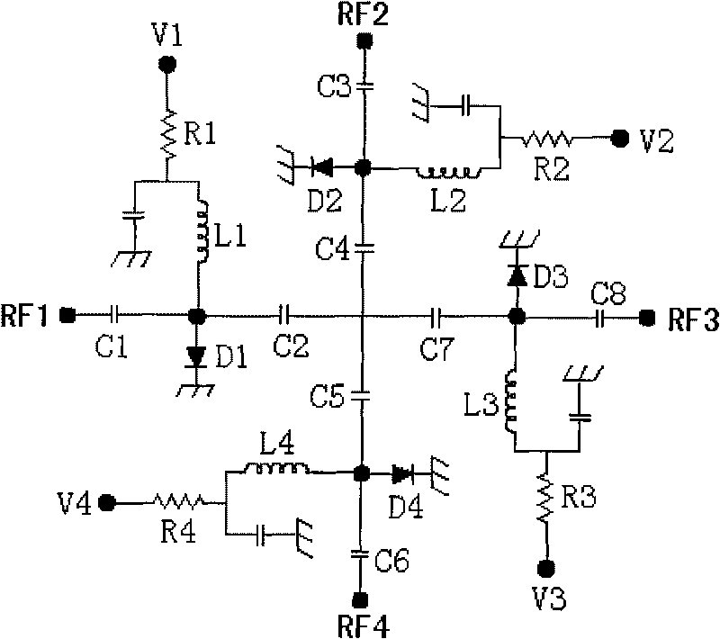 Millimeter-wave double-pole double-throw switch circuit