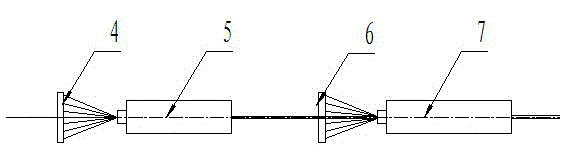 A kind of high-strength composite material optical fiber for long-distance penetrating curved pipes and its preparation method