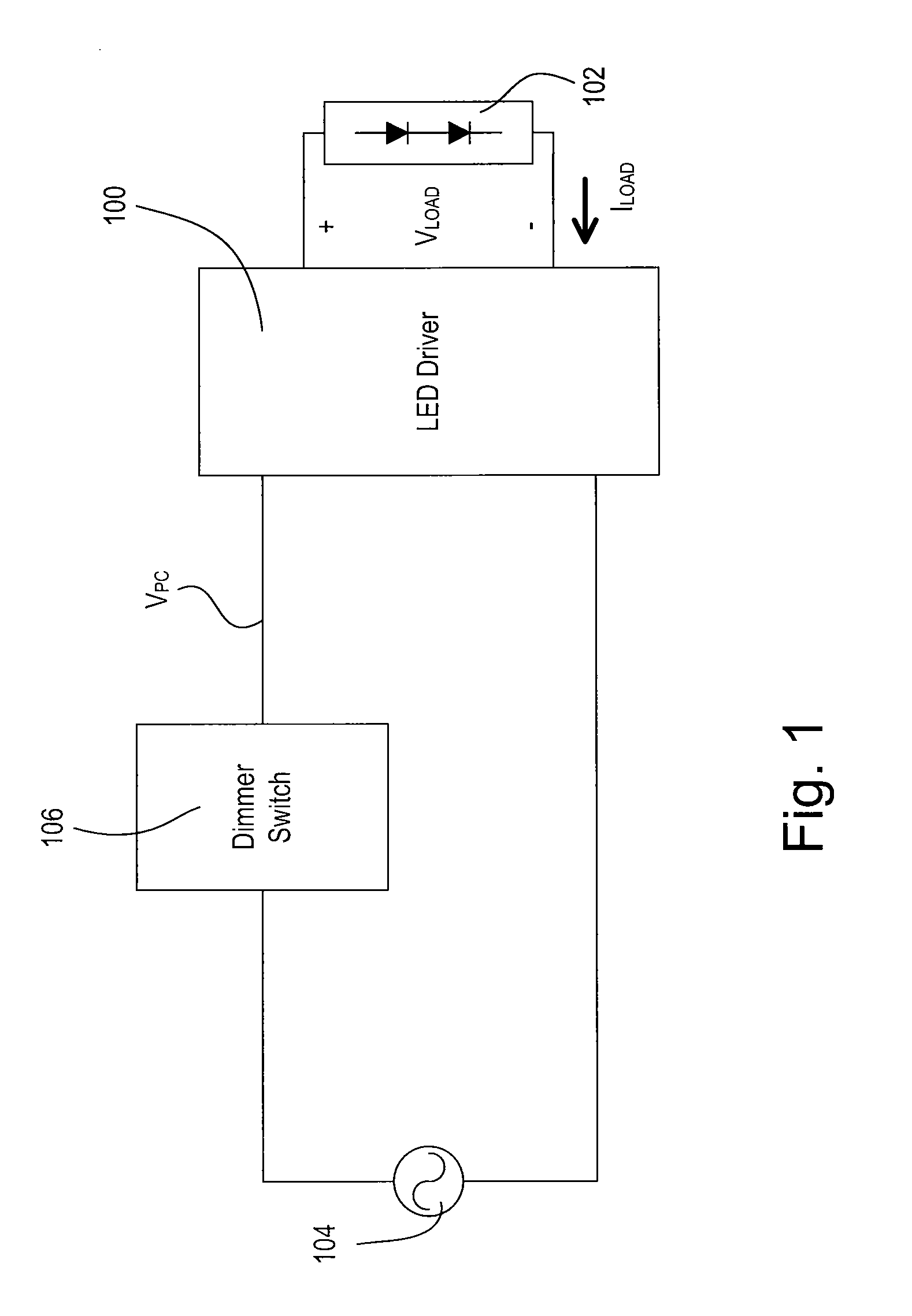 Closed-loop load control circuit having a wide output range
