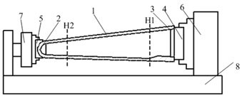 A processing method of ceramic-based waverider structure radome