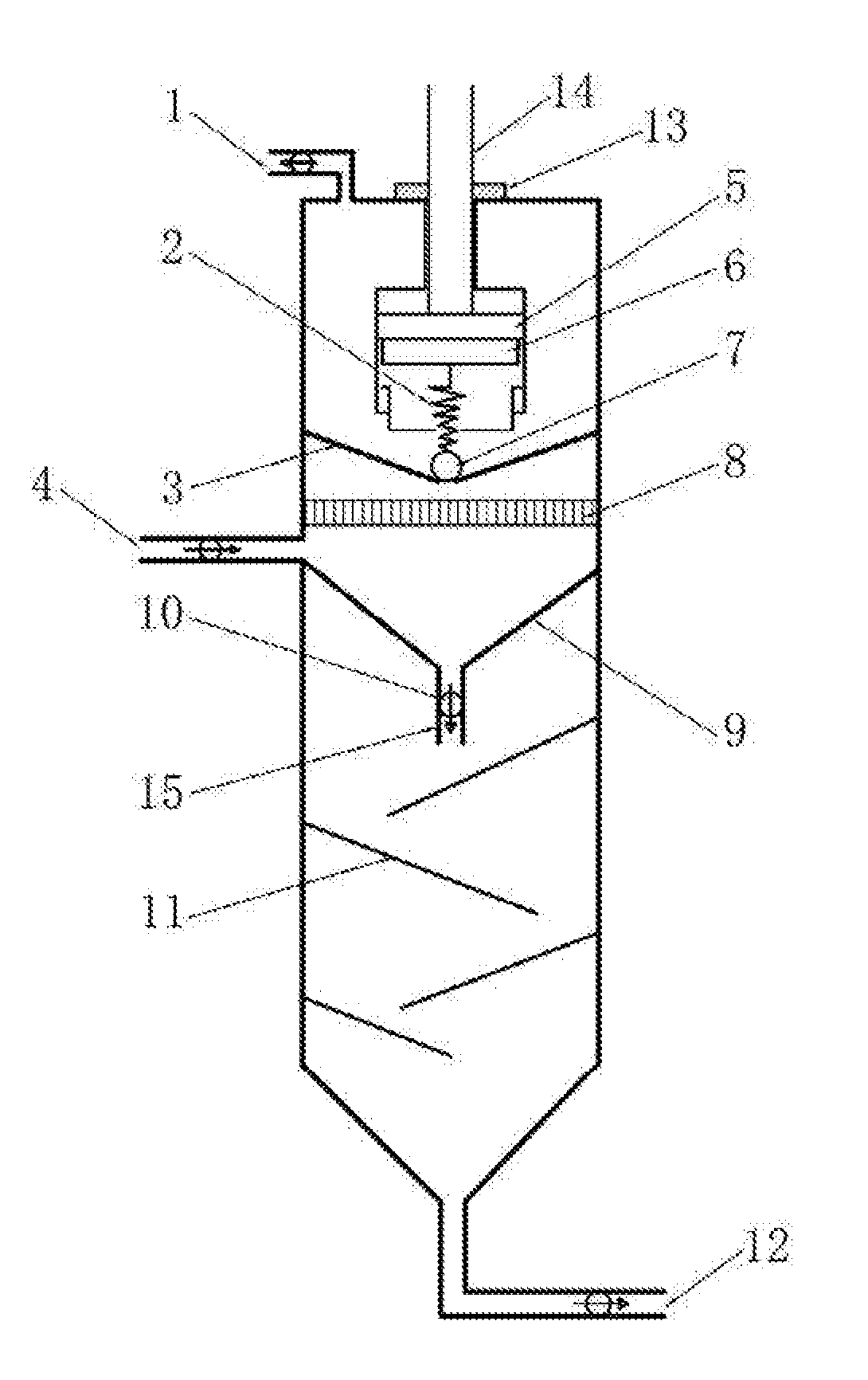 Gas-liquid separation apparatus suitable for gas hydrate slurry