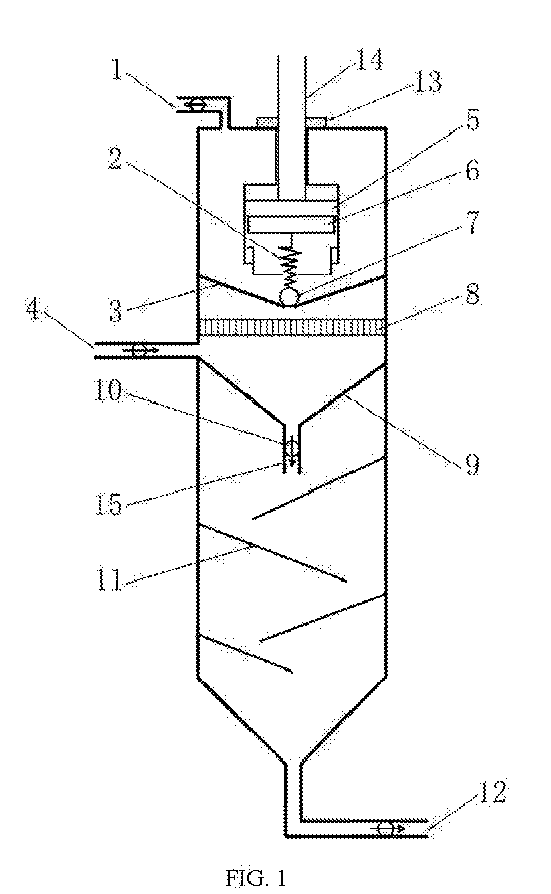 Gas-liquid separation apparatus suitable for gas hydrate slurry