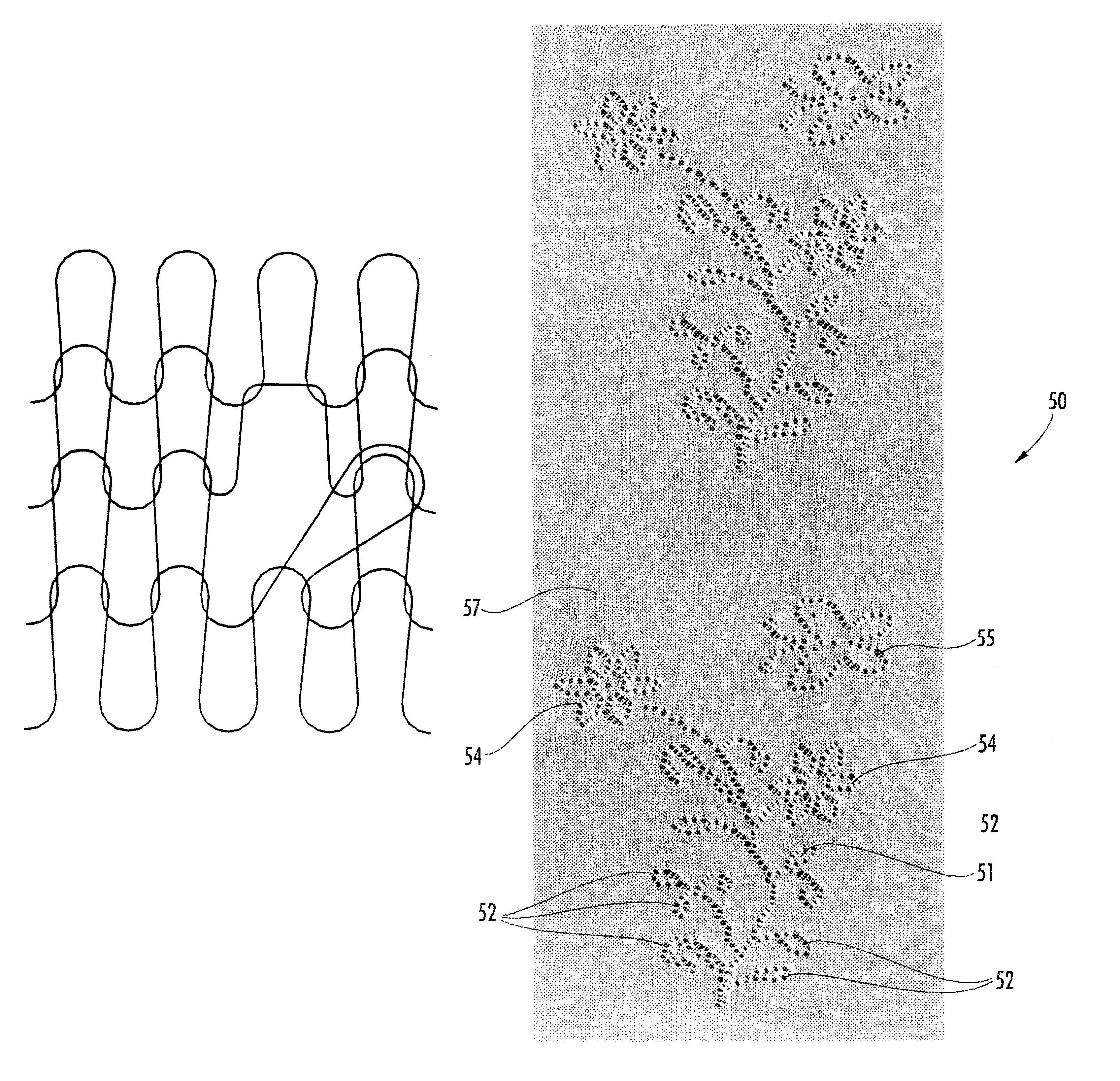 Fine gauge knitted fabric with open-work pattern