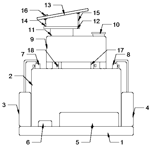 Electrolytic water hydrogen production electrolytic tank based on solar power generation