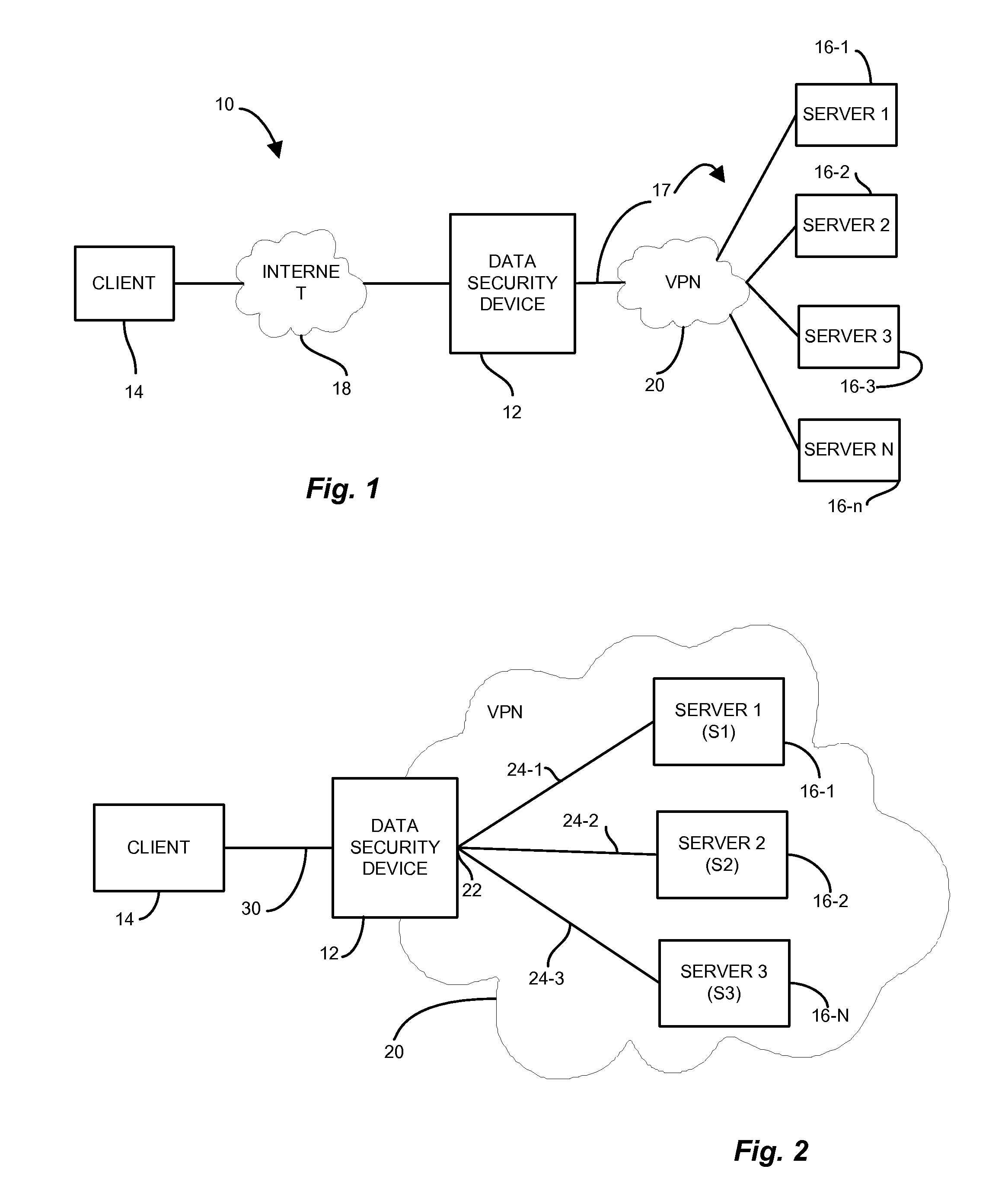 Methods and apparatus for network communications via a transparent security proxy