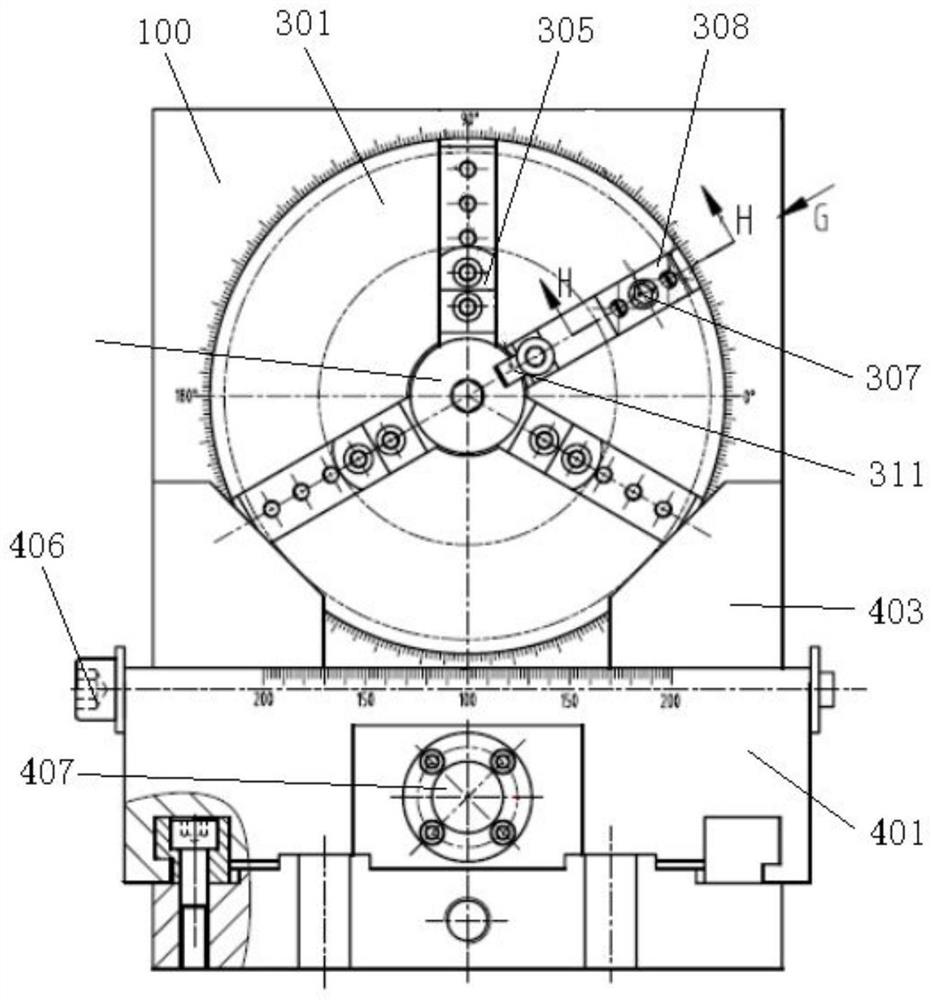 Universal fixture for horizontal clamping of fuel injection pump body
