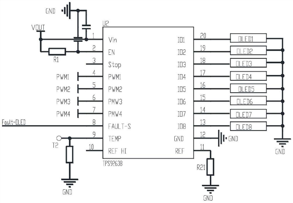 Vehicle lamp and step-down driving circuit for vehicle lamp