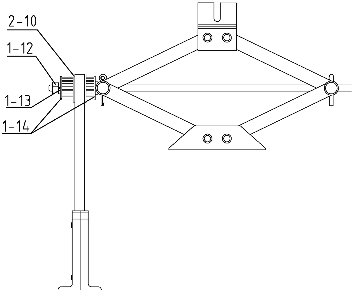 Force magnification driving device based on shape memory alloy