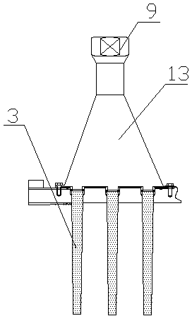 Dual-injection type injecting and dust-removing device and process