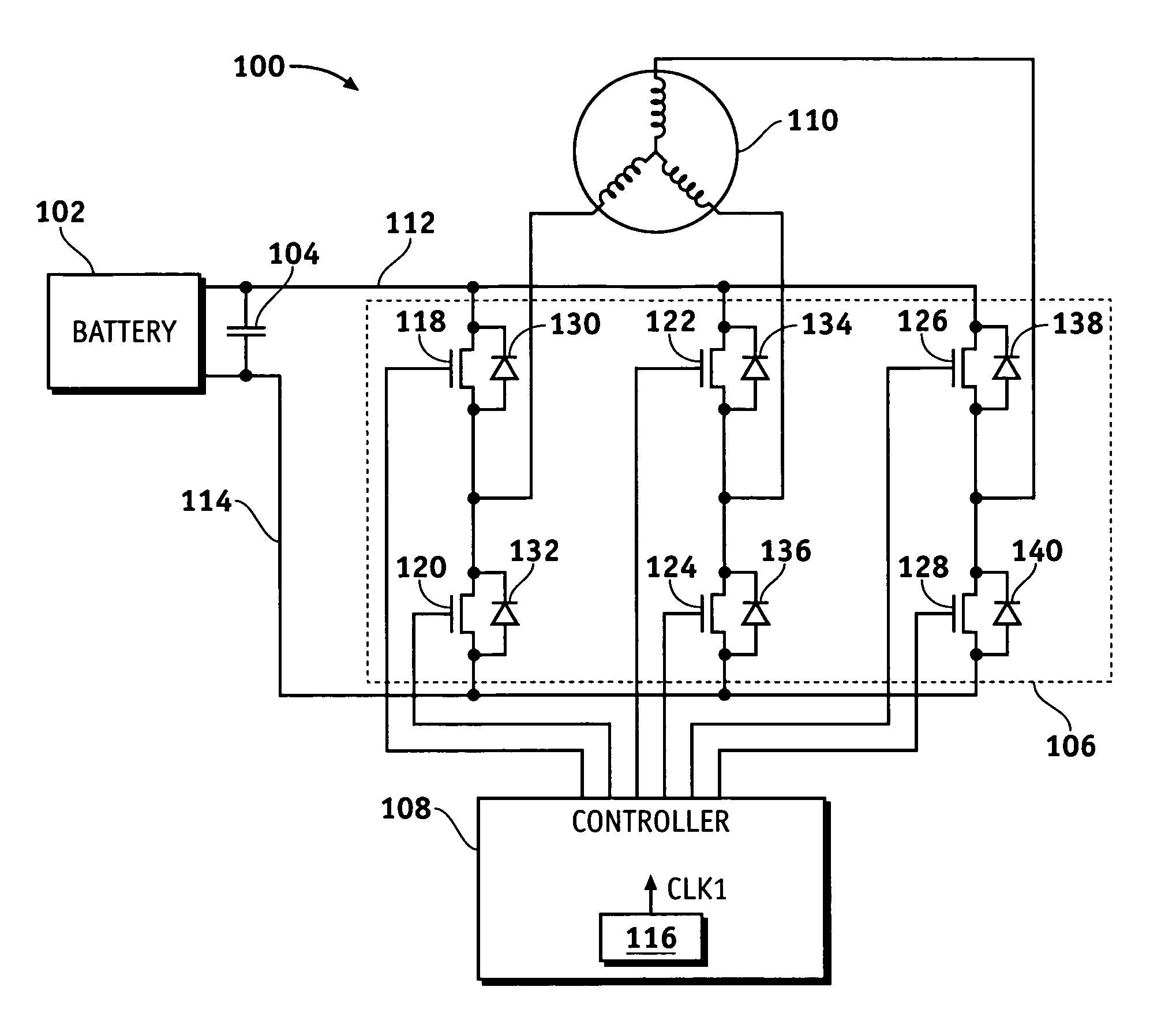 Multiple inverter system with single controller and related operating method