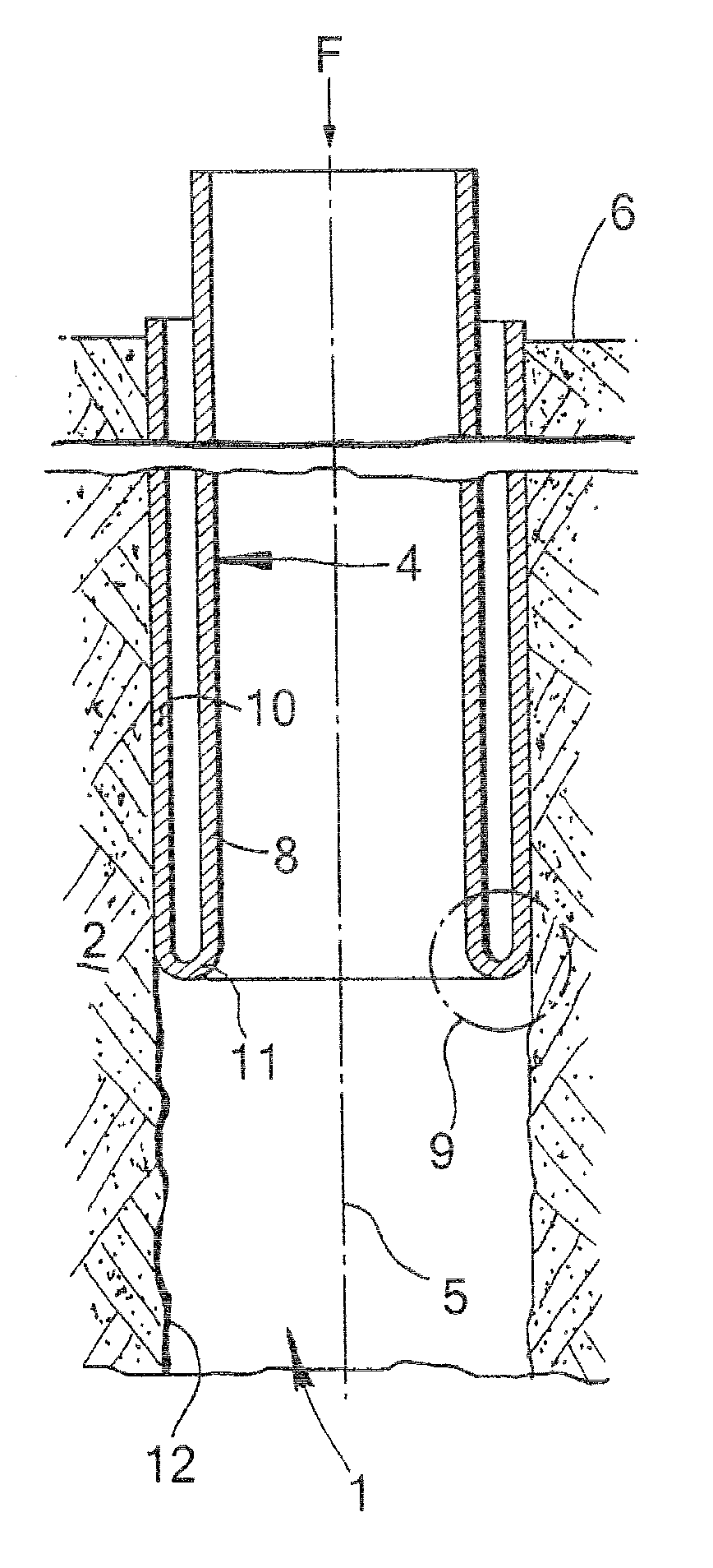 Method of radially expanding a tubular element in a wellbore provided with a control line