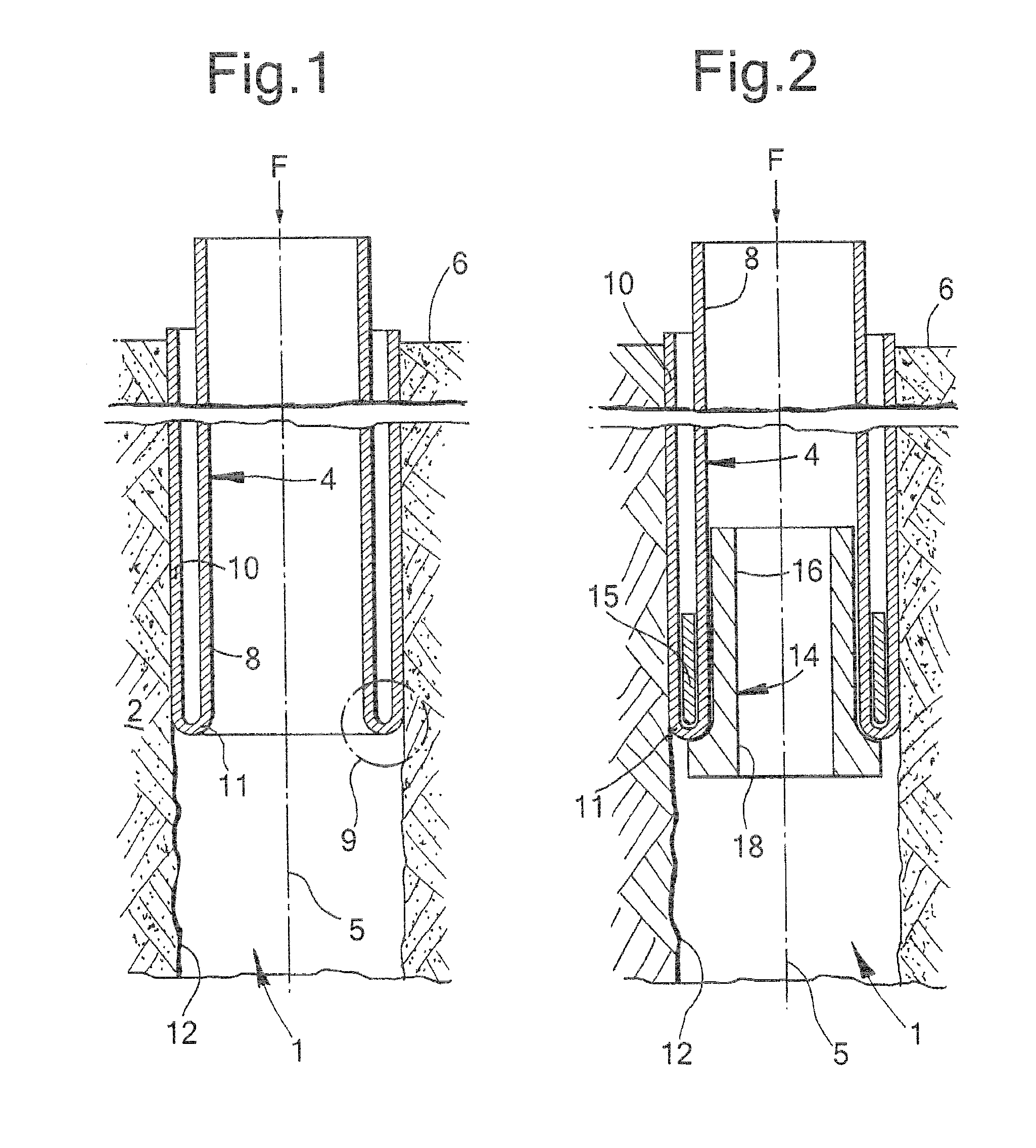 Method of radially expanding a tubular element in a wellbore provided with a control line