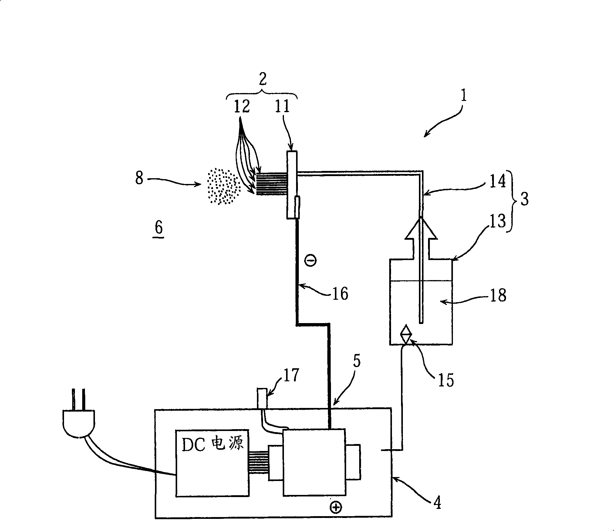 Electrostatic atomization apparatus