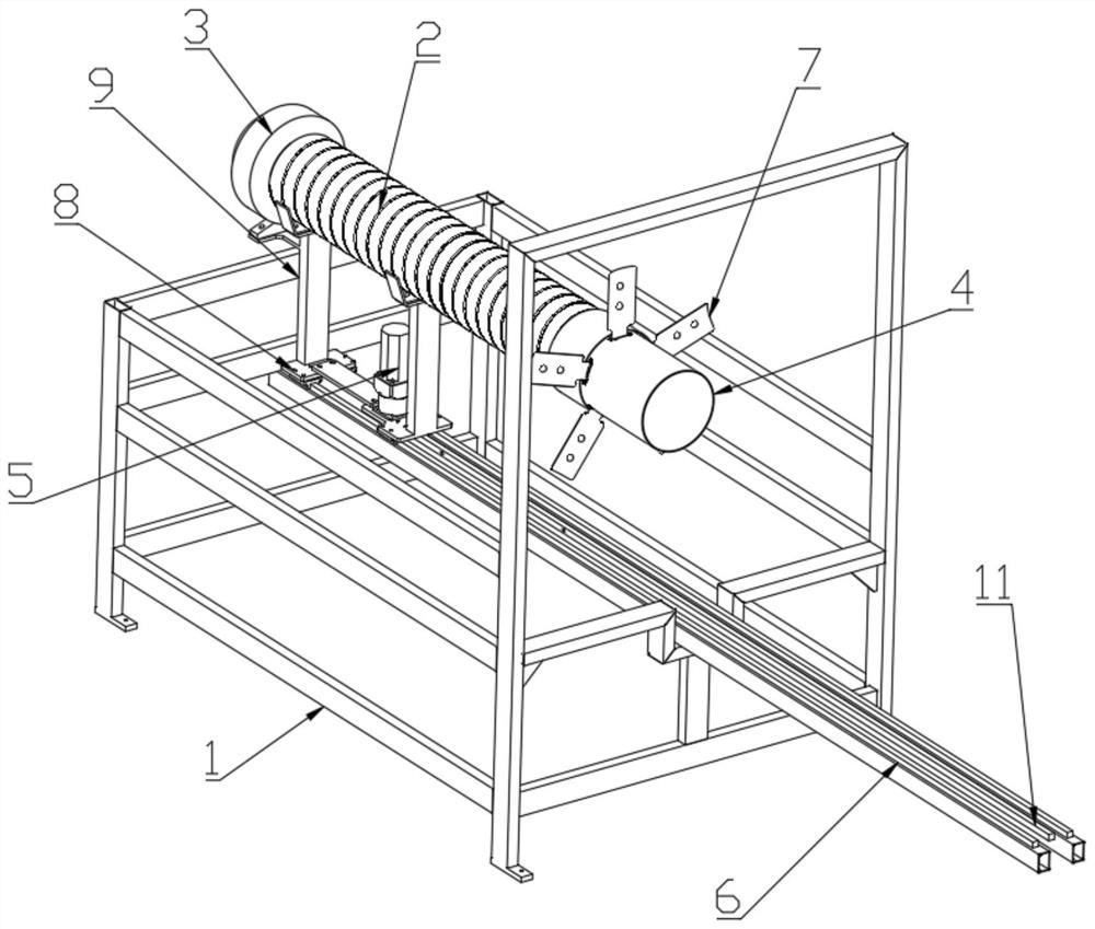 An inner bag grabbing mechanism for double-layer ton bags