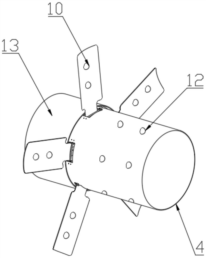 An inner bag grabbing mechanism for double-layer ton bags