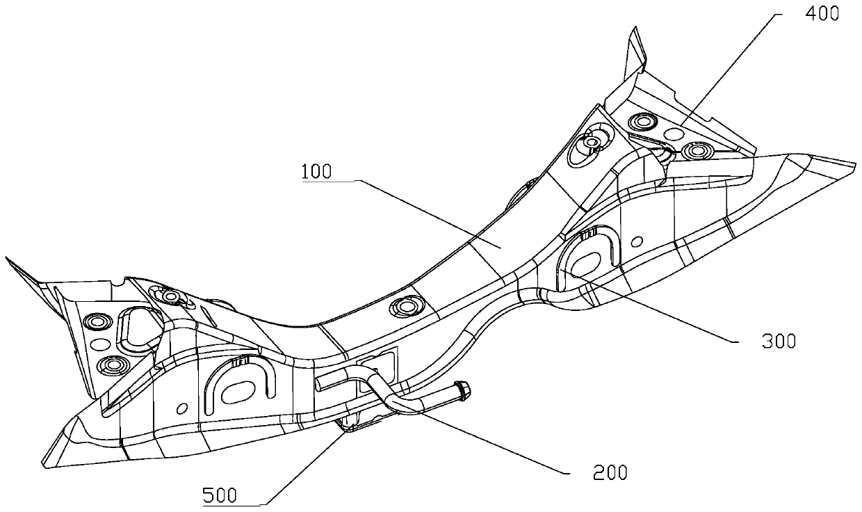 Connecting plate welding device of bumper welding equipment