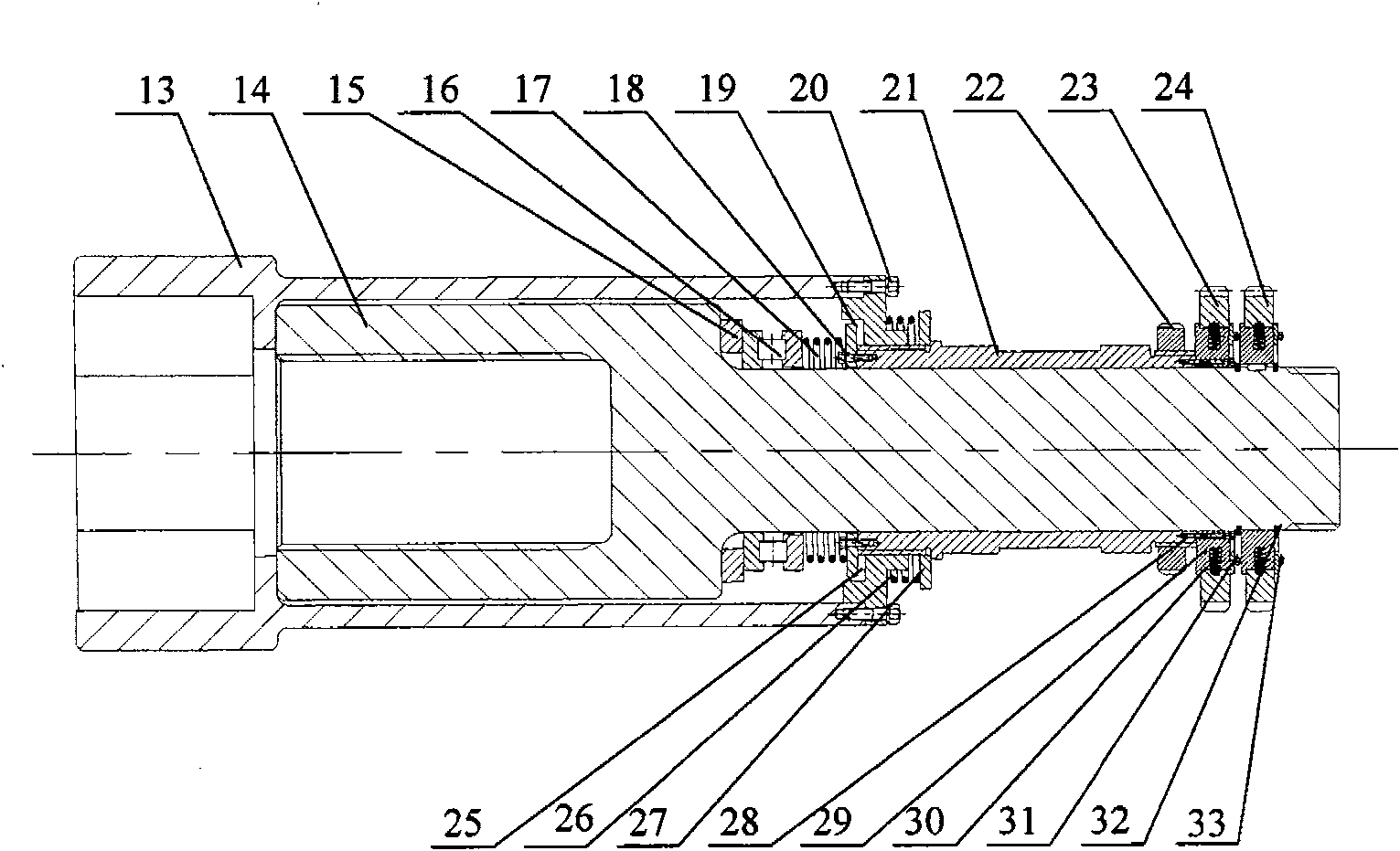 Deep water full-automatic hydraulic drawing pretension position compensating fixed-moment wrench