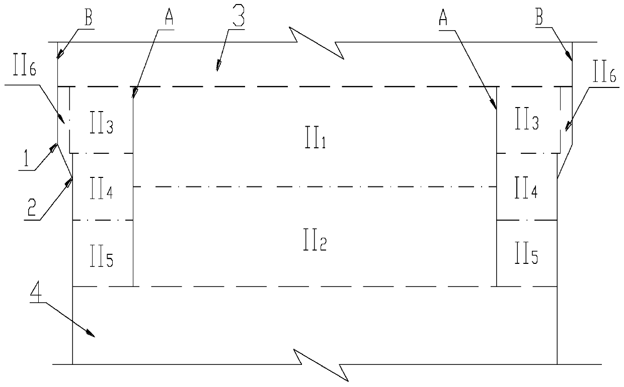 Rock anchor beam underground workshop excavation construction method under high ground stress condition