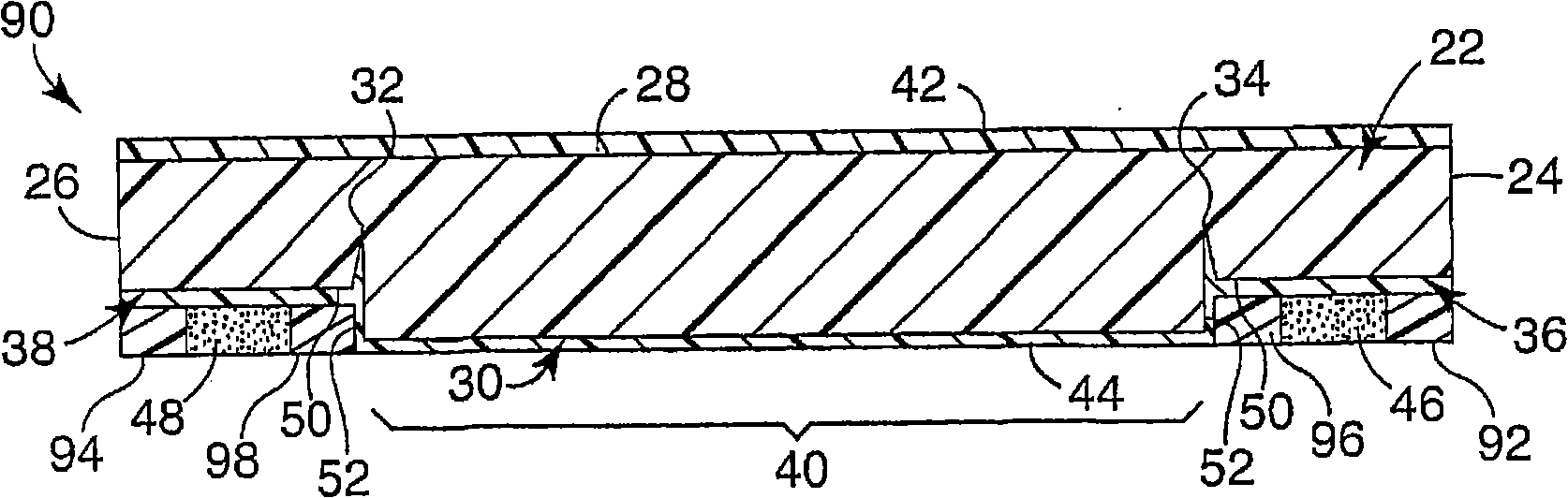 Apparatus for manufacture of cover tape